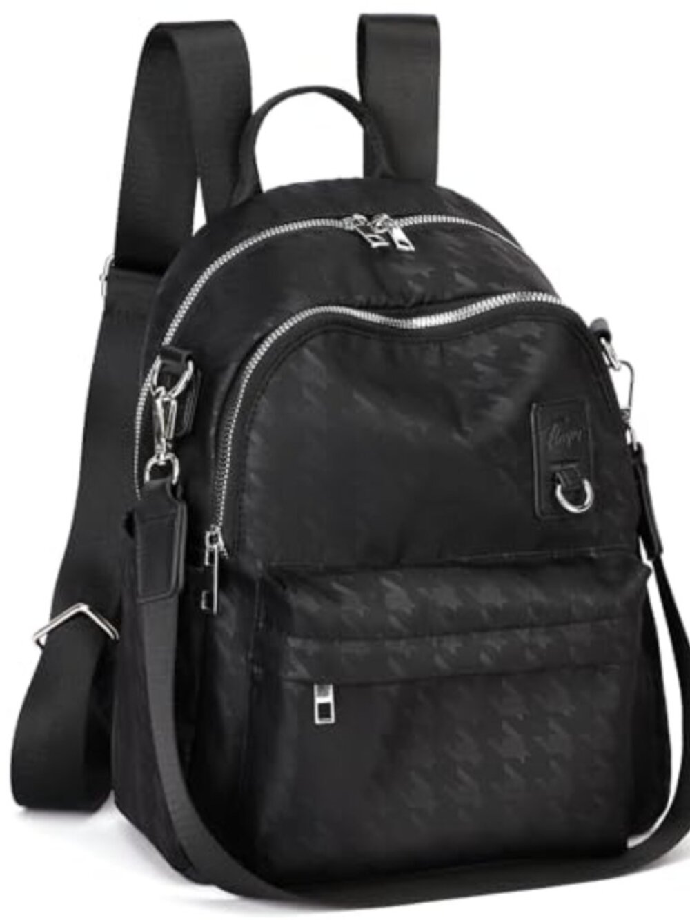 Convertible Water Resistant Polyester Mini Backpack Purse 3-Way Bag